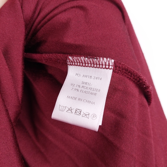 Hush Burgundy Velvet Pleated Maxi Skirt Size 12 - Picture 6 of 11